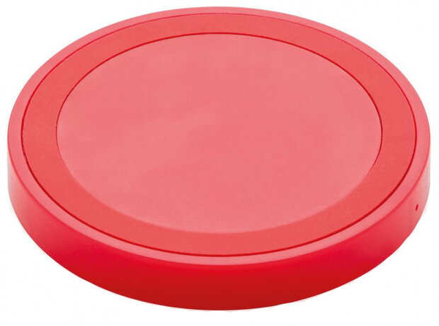 oplaadstation QI draadloos rond 5W ABS rood