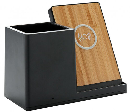 dockingstation Ontario QI/USB draadloos ABS zwart
