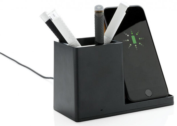 dockingstation Ontario QI/USB draadloos ABS zwart