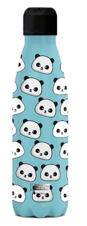 thermosfles Panda 500 ml RVS lichtblauw