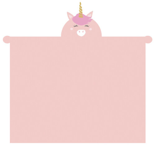 deken Eenhoorn 100 x 140 cm fleece roze