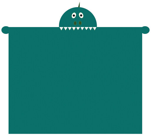 deken Monster 100 x 140 cm fleece groen