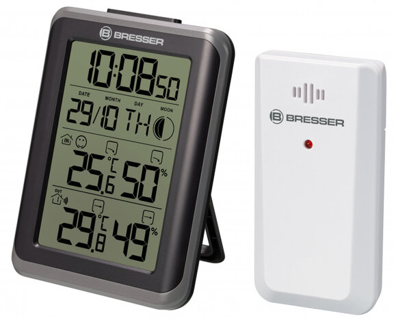 weerstation MyClimate Thermo 8 x 11 cm zwart 3-delig