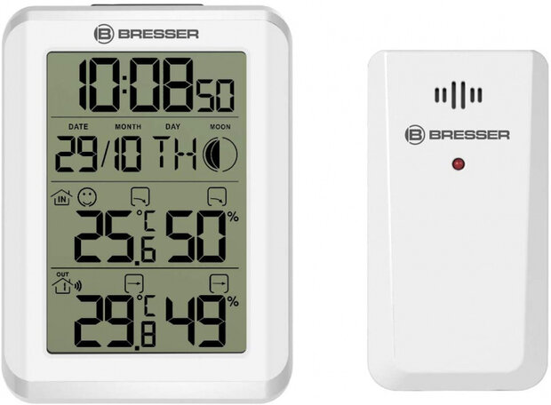 weerstation MyClimate Thermo 8 x 11 cm wit 3-delig