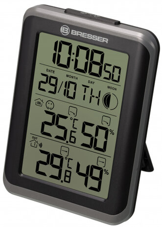 weerstation Clima Jumbo Set 11 cm zwart/wit 6-delig