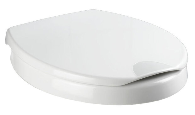 WC-bril Secura Comfort 43,5 x 37,5 cm duroplast wit