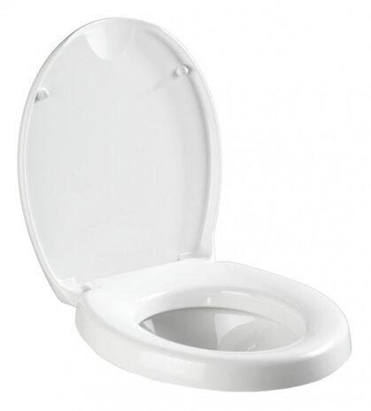 WC-bril Secura Comfort 43,5 x 37,5 cm duroplast wit