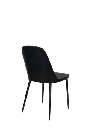 eetkamerstoel Pip 85 x 46 cm staal/polypropyleen zwart