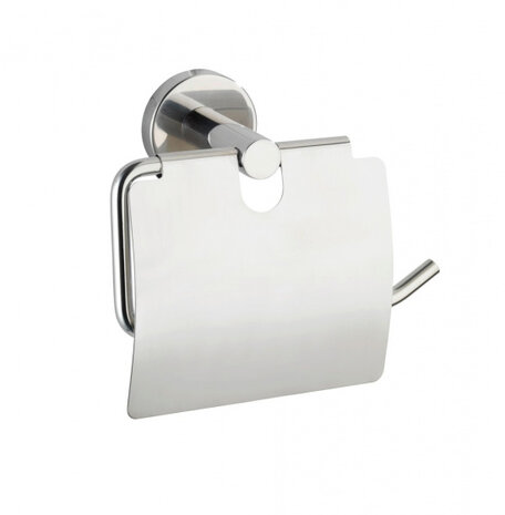 toiletrolhouder Bosio 15 x 13,5 x 7 cm staal zilver