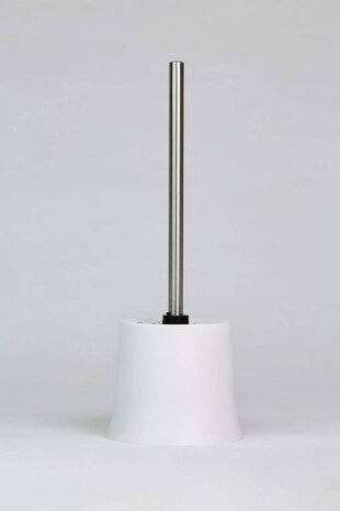 toiletborstel met houder Basic 38 cm polypropyleen wit