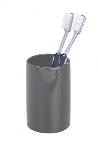 tandenborstelhouder Polaris 11 x 7,5 cm keramiek grijs