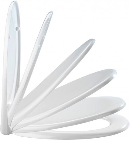 toiletbril Ottana 37,5 x 44,5 cm duroplast wit