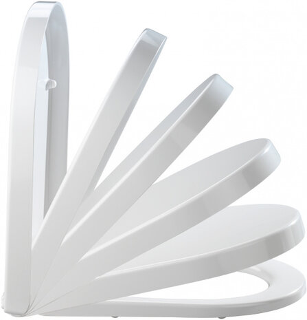 toiletbril Palma 35,5 x 46,5 cm duroplast wit