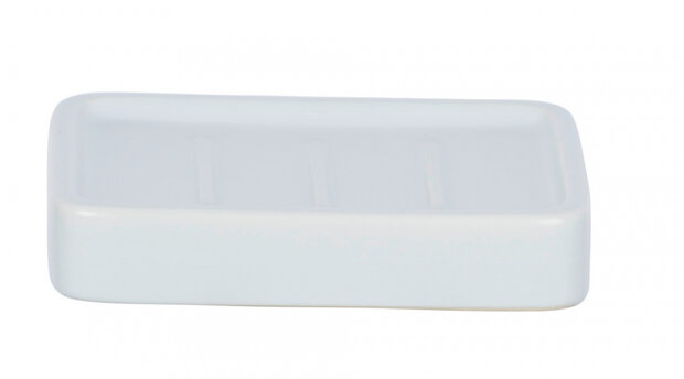 zeephouder Hexa 13 x 9,5 x 2,5 cm keramiek wit