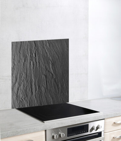 spatbescherming Leisteen 60 x 70 cm glas zwart