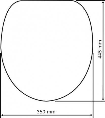toiletbril Seat Ottana 35 x 44,5 cm duroplast beige