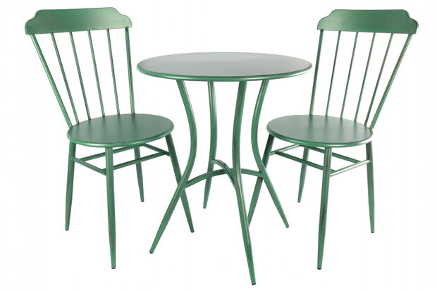 tuinset Florus 59 x 86 cm hout groen 3-delig