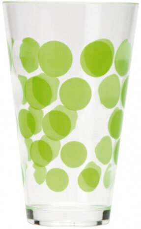 drinkbeker Dot Dot 300 ml groen/transparant