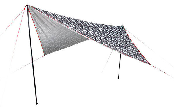 schaduwdoek Capo 3 UV60 polyester 300 x 200 cm grijs