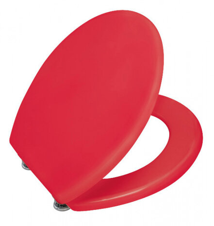 toiletbril Prima 37 x 41 cm duroplast rood