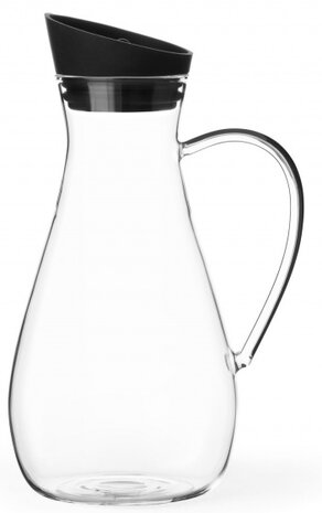 karaf Infusion 1,5 liter glas transparant/zwart