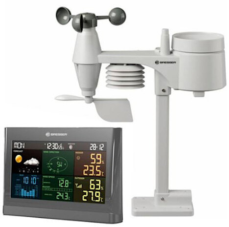 weerstation Comfort 5-in-1 20 x 13,8 cm grijs
