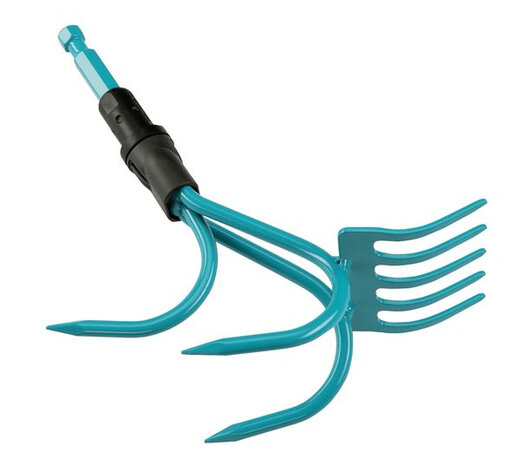 cultivatorhark 9 cm staal turquoise