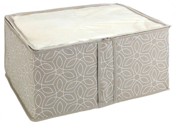 opbergmand Balance 40 x 30 cm textiel taupe