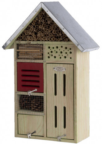 insectenhotel 48,3 cm hout/staal naturel