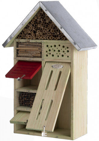 insectenhotel 48,3 cm hout/staal naturel