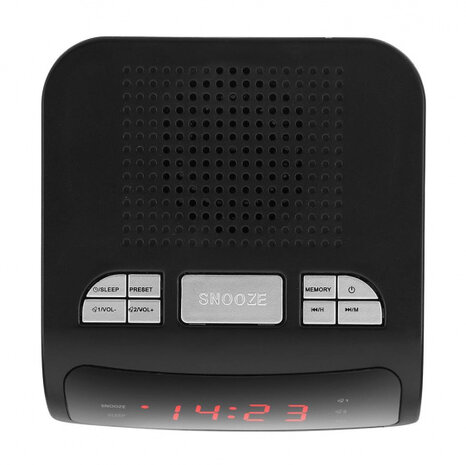 wekkerradio CL-1459 digitaal 15 x 17 x 10 cm zwart