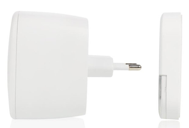 deurbelset DBY-24722 draadloos 85 dB wit 4-delig