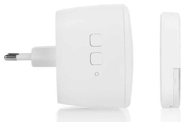 deurbelset DBY-24722 draadloos 85 dB wit 4-delig