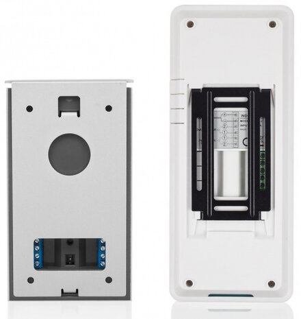 intercominstallatie DIC-21112 aluminium wit/zilver