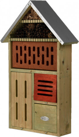 insectenhotel 33,2 x 54,3 cm hout naturel
