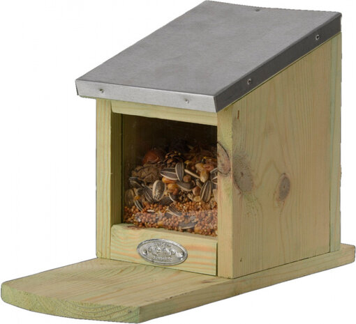 eekhoornvoederhuis 23 x 17,5 cm hout naturel
