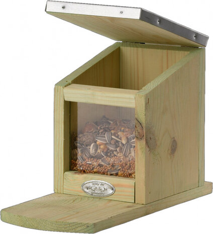 eekhoornvoederhuis 23 x 17,5 cm hout naturel