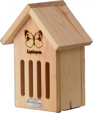 vlinderkast 16,9 x 22,9 cm hout naturel