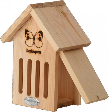 vlinderkast 16,9 x 22,9 cm hout naturel