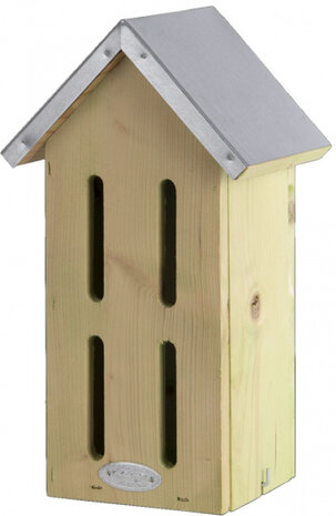 vlinderkast 18,8 x 32,5 cm hout/zink naturel