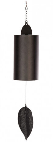 windgong buis 10,1 x 52,5 cm ijzer zwart