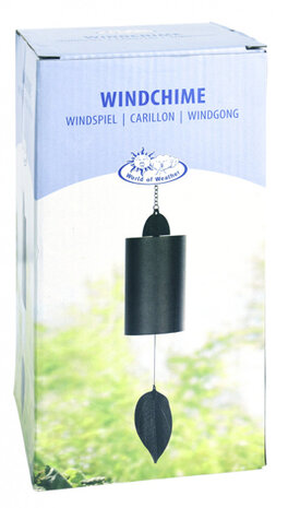windgong buis 10,1 x 52,5 cm ijzer zwart