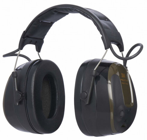 oorkoptelefoon ProTac Shooter staal legergroen one-size