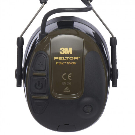 oorkoptelefoon ProTac Shooter staal legergroen one-size