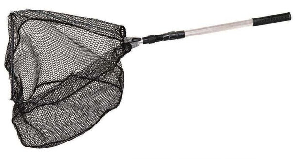 schepnet Expeditie Natuur 150 cm aluminium zwart