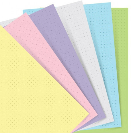 vellen Pocket Dot 14 x 9 cm papier pastel 60 stuks