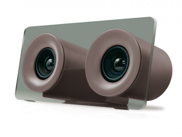 bluetooth-speaker 2Drums 6W oplaadbaar 24 x 11 cm grijs