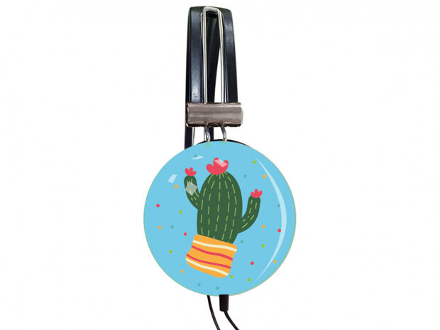 koptelefoon cactus junior 3.5 mm pvc/abs blauw