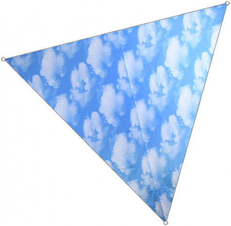 schaduwdoek Hemel 282 cm polyester blauw