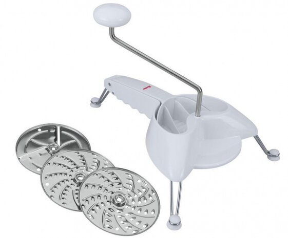 groentesnijder Julienne 19 x 28,4 cm RVS wit 4-delig
